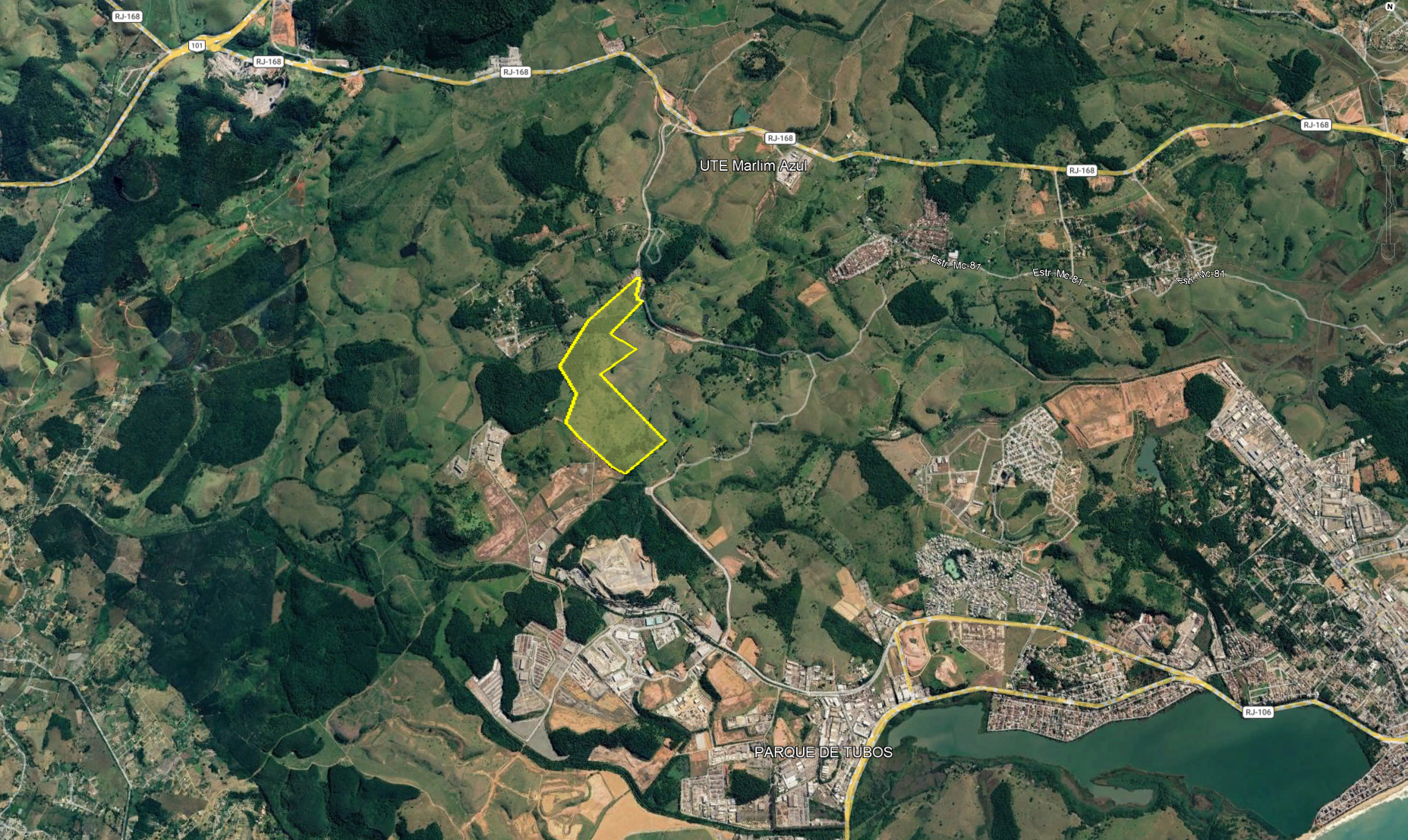 Imagem de localização da Fazenda St Terereza em Macaé/RJ