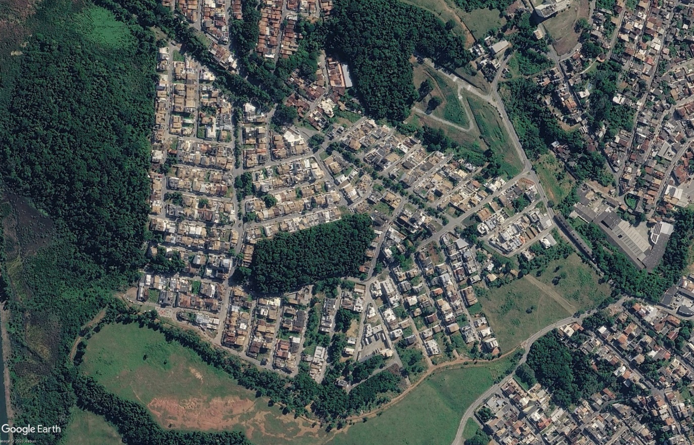 Vista aérea do Loteamento Jardim Vitória em Macaé/RJ
