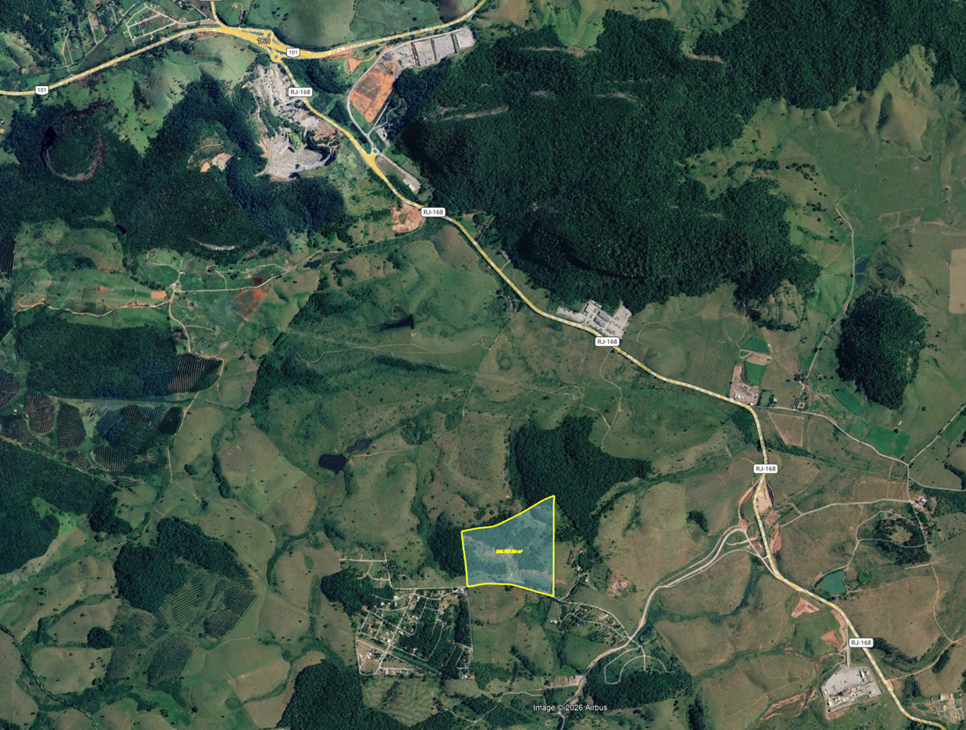 Imagem de localização do Sítio Laranjeiras em Macaé/RJ